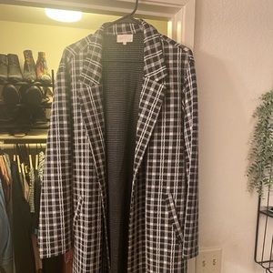 Black and white checkered jacket size 3X